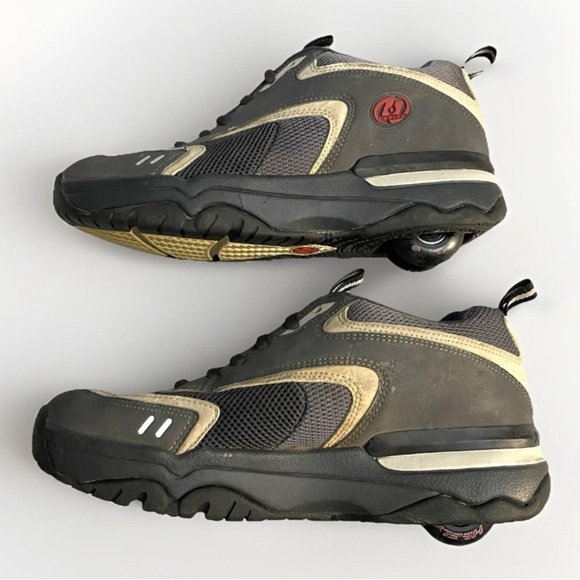 Vintage Heelys Style 9078 Size 8 Alternative Wheels RARE Skater Shoes Grey/Red - Picture 3 of 8